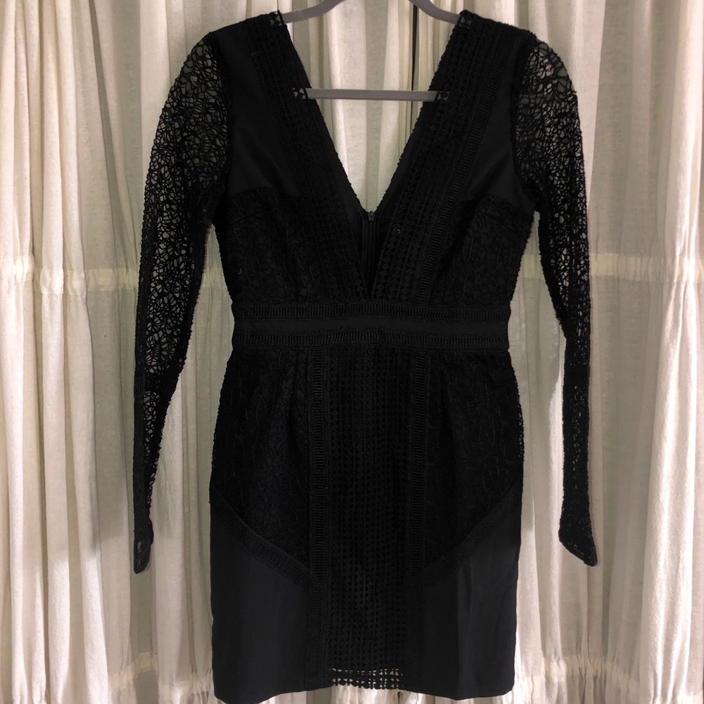 Boohoo Black Woven Mini Dress